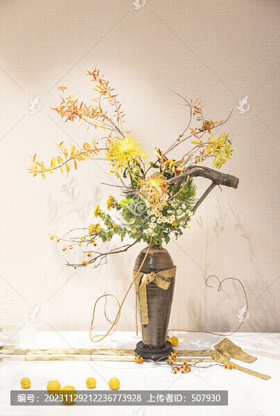 菊花插花