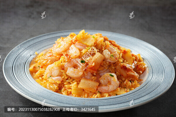 鮮蝦泡菜炒飯