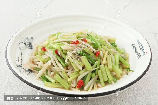 香芹炒藕絲