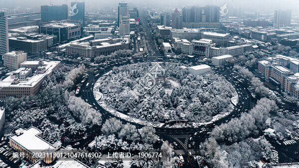 中國長春城區(qū)雪后風(fēng)景