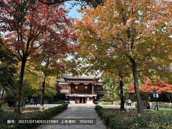 公園秋色戲臺(tái)