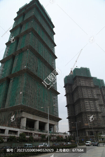 建筑工程外墻酒店大樓外觀