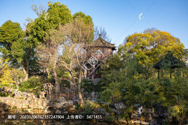 園林秋景
