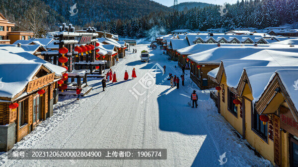 中國(guó)雪鄉(xiāng)雪后街景