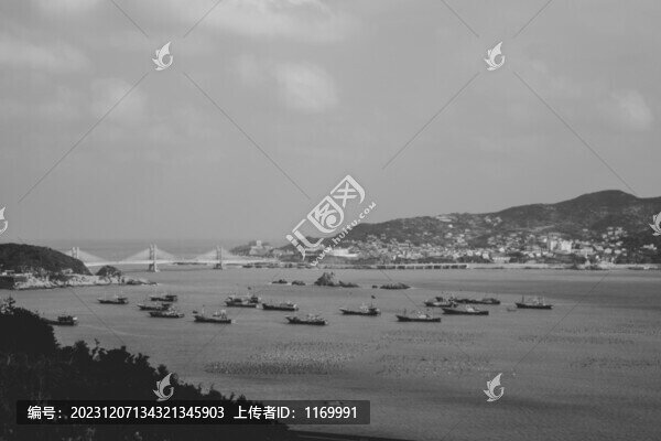 海上漁船老照片