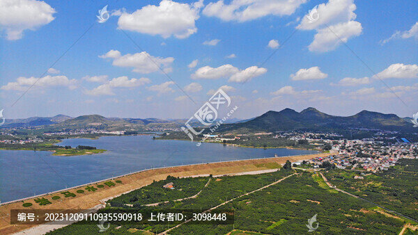 航拍巖馬水庫