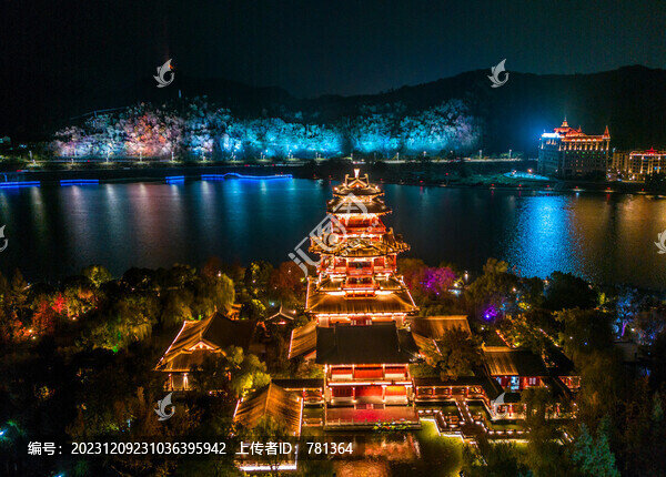 麗水應星樓夜景