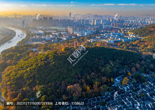 航拍江蘇無錫城市風(fēng)光