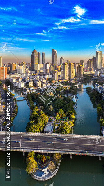 航拍江蘇無錫城市風(fēng)光
