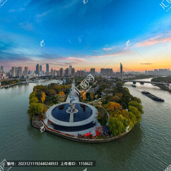 航拍江蘇無錫城市風(fēng)光