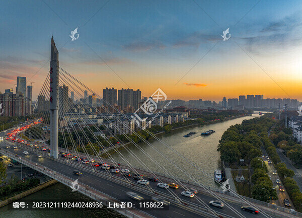 航拍江蘇無錫城市風(fēng)光