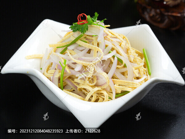 圓蔥拌干豆腐絲