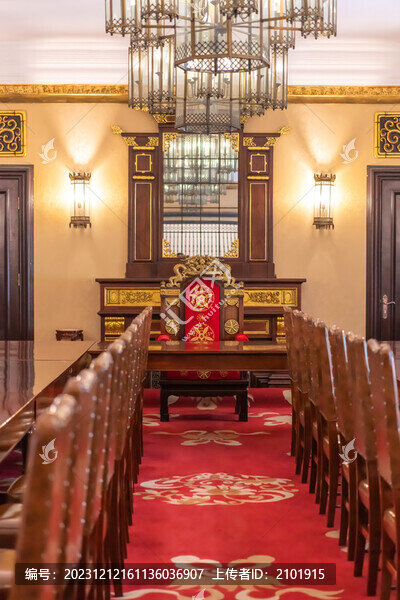 偽滿皇宮勤民樓宴會(huì)廳