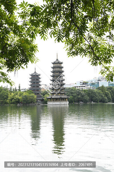 廣西省桂林市日月雙塔