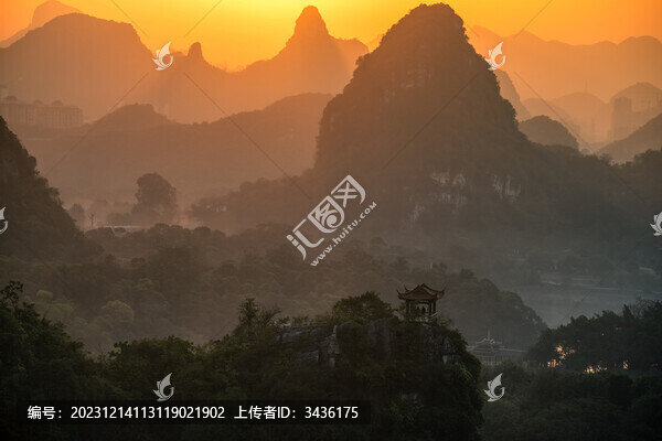 廣西柳州龍?zhí)豆珗@風(fēng)水畫