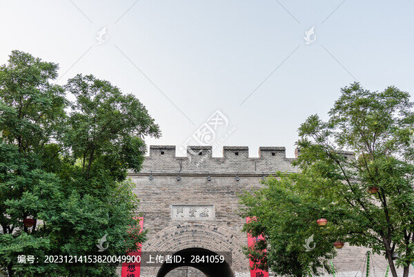 中國山西忻州古城景賢門