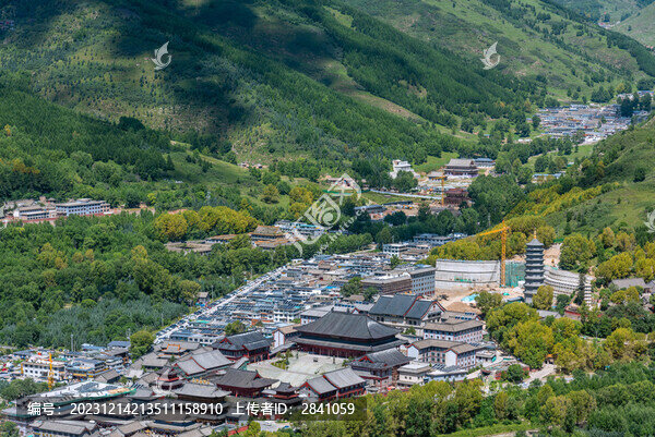 山西五臺(tái)山黛螺頂自然風(fēng)光