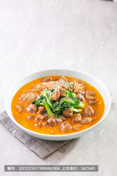 青菜燒肥腸