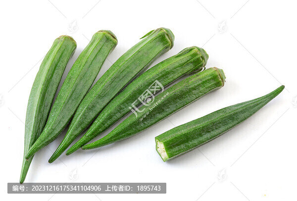 秋葵蔬菜特寫