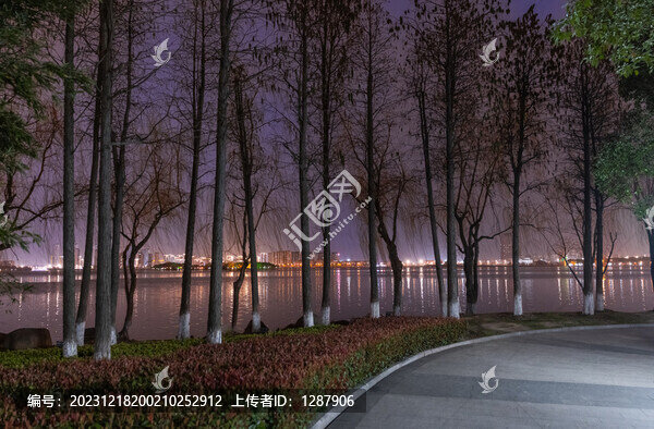 尹山湖夜色