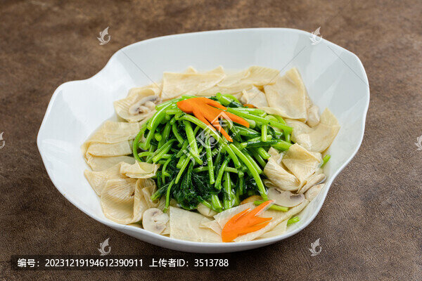 茼蒿豆皮湯