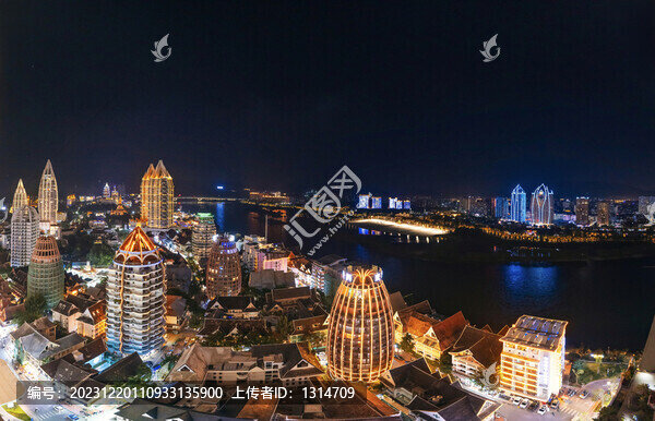 云南西雙版夜景