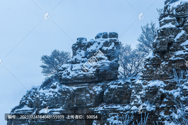 白石山云海雪景