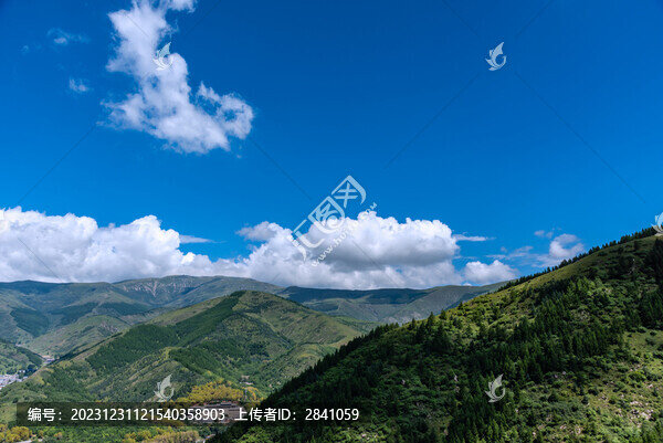 中國山西五臺山黛螺頂自然風(fēng)光