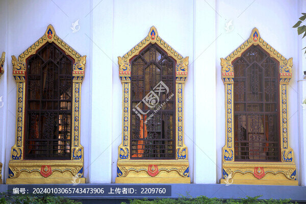 開(kāi)元寺泰佛殿窗戶(hù)泰式建筑