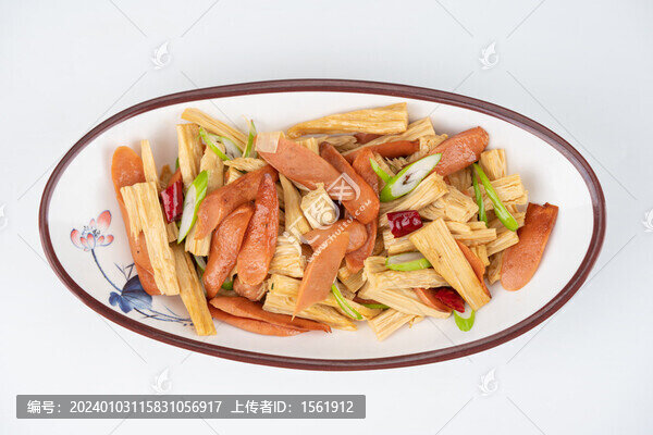 火腿腸炒腐竹