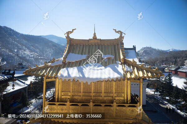 五臺(tái)山雪景