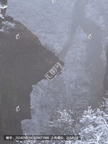 紅石峽雪景