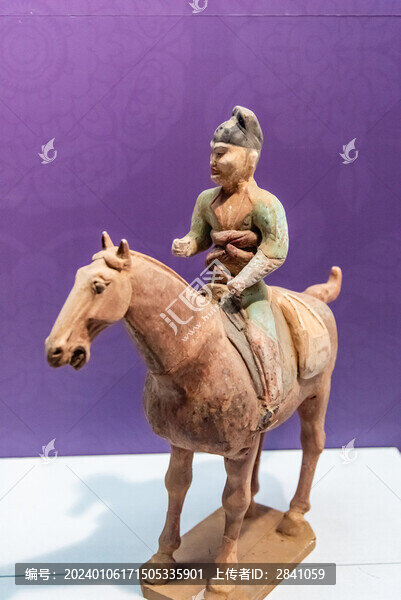 昭陵博物館的唐代彩繪騎馬依仗俑