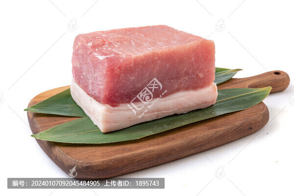 一塊生鮮豬肉