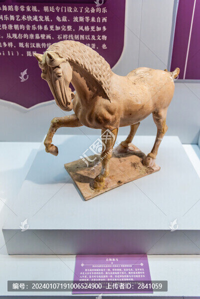 昭陵博物館的唐代白陶舞馬