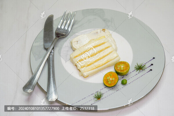 香煎鱈魚排西餐美食