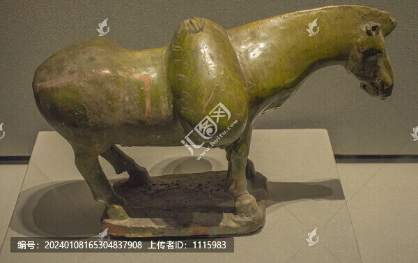 北魏釉陶馱糧驢