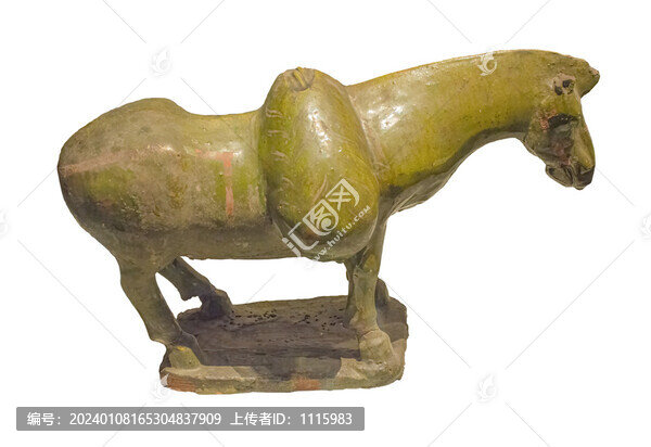 北魏釉陶馱糧驢
