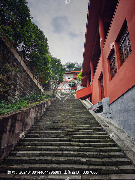 廟宇的石階