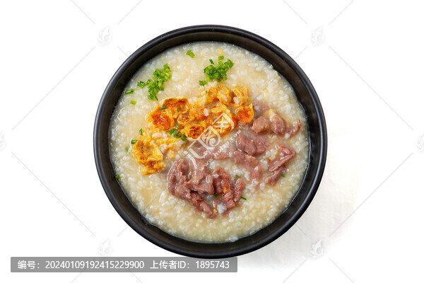 牛肉咸蛋黃粥