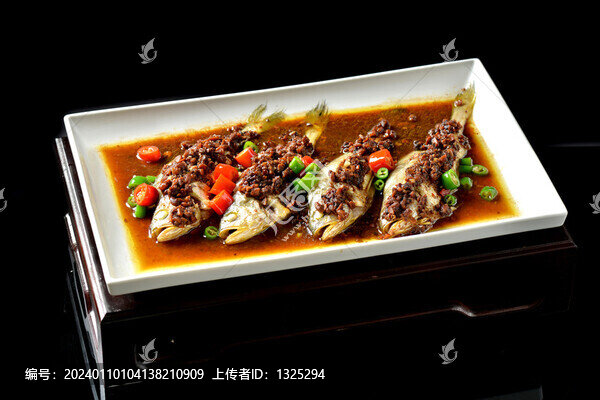 豆豉蒸小黃魚