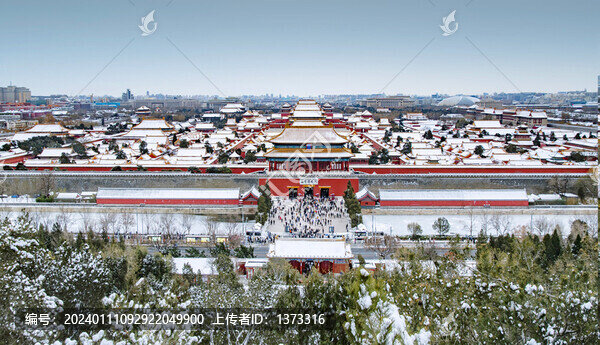 北京故宮雪景