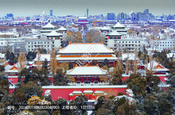 北京故宮雪景