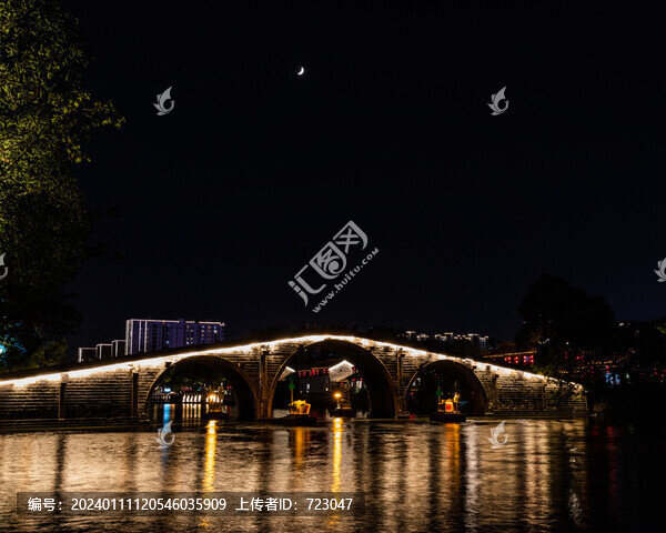 杭州拱宸橋夜色