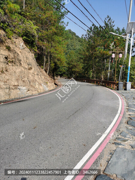 公路山路彎路柏油路山路十八彎