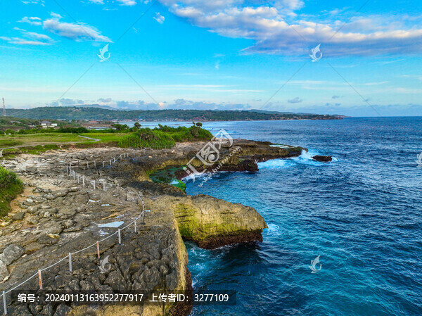 航拍下的巴厘島海島自然風(fēng)光