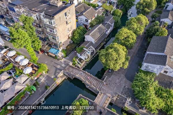 航拍蘇州平江路