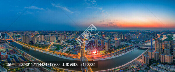 引江濟(jì)淮派河夜景