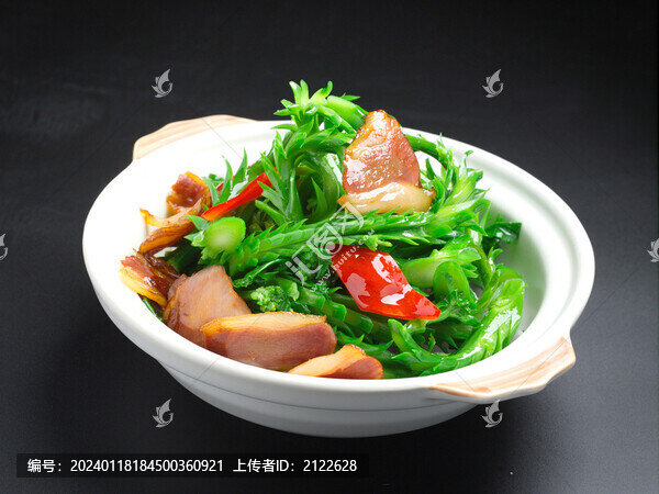 臘肉啫芥蘭苗