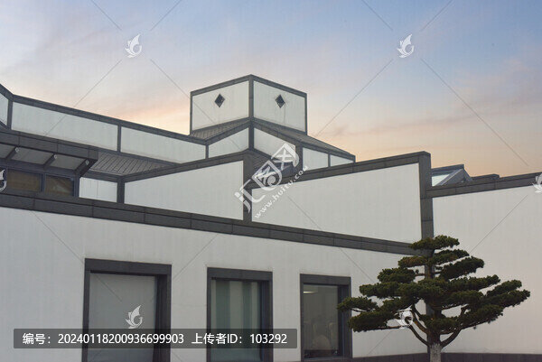 蘇州博物館的建筑局部